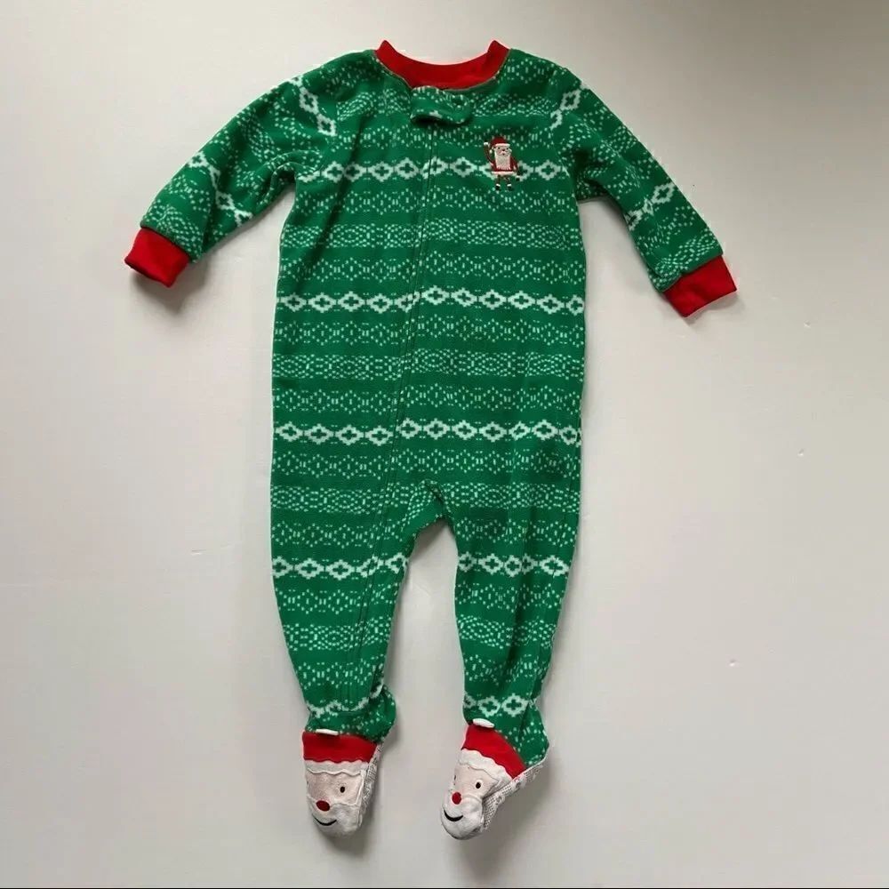 Carter’s Christmas Santa Footie PJ & bonus onsie